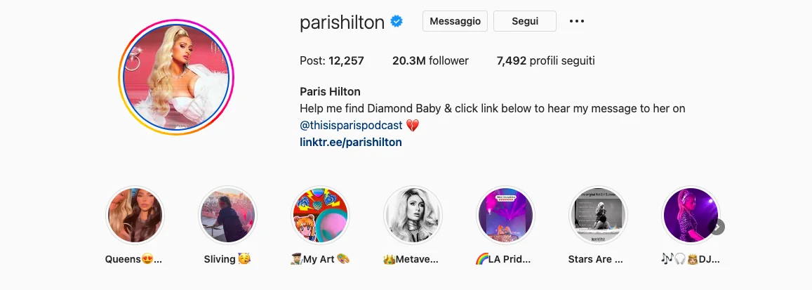 Paris Hilton: grossa ricompensa a chi trova Diamond Baby